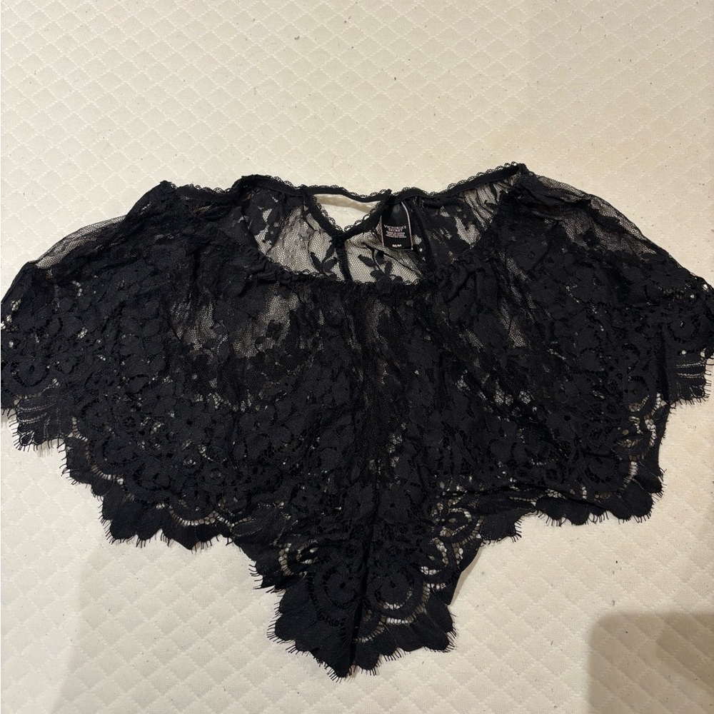 Black Lace Lingerie Shorts